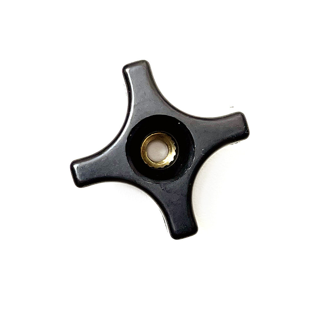 Phenolic Plastic Star Knobs, Bag of 4