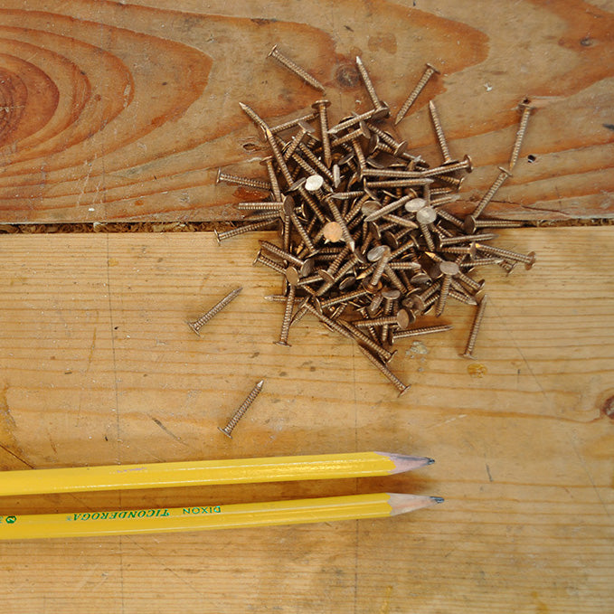 14 gauge Bronze Ring Nails, 50 ea