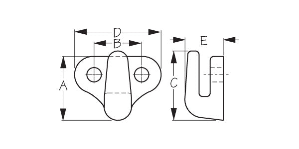 2-hole Lashing Hook