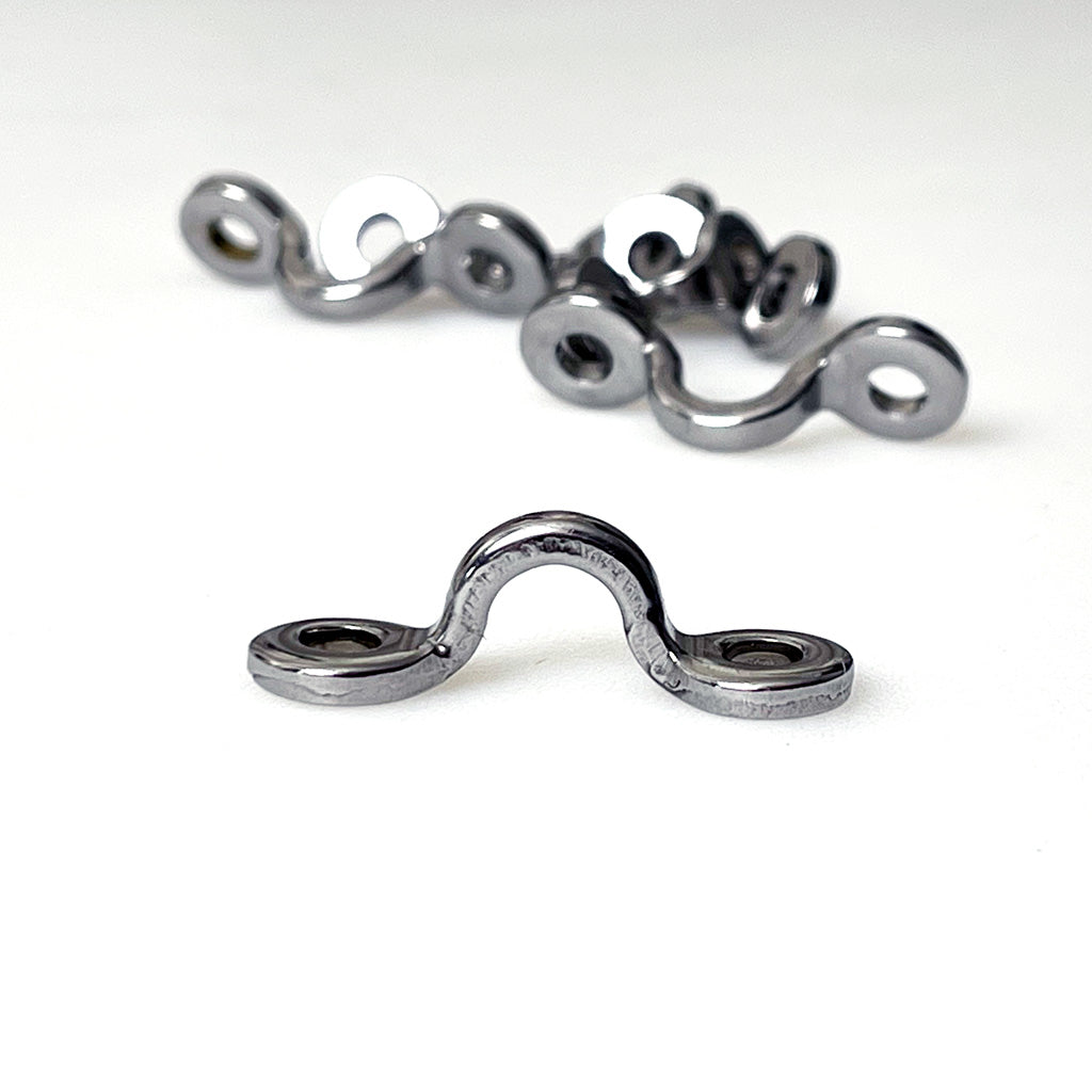 Pad Eye: Narrow Saddle Stainless for Canoes