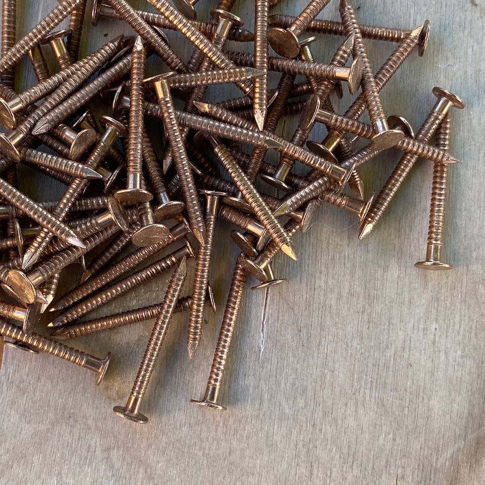 14 gauge Bronze Ring Nails, 50 ea
