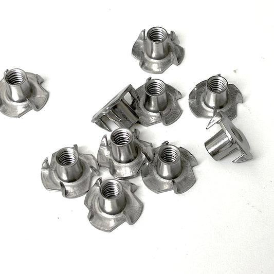 Stainless Steel Deep Well T-Nuts, pack of 10
