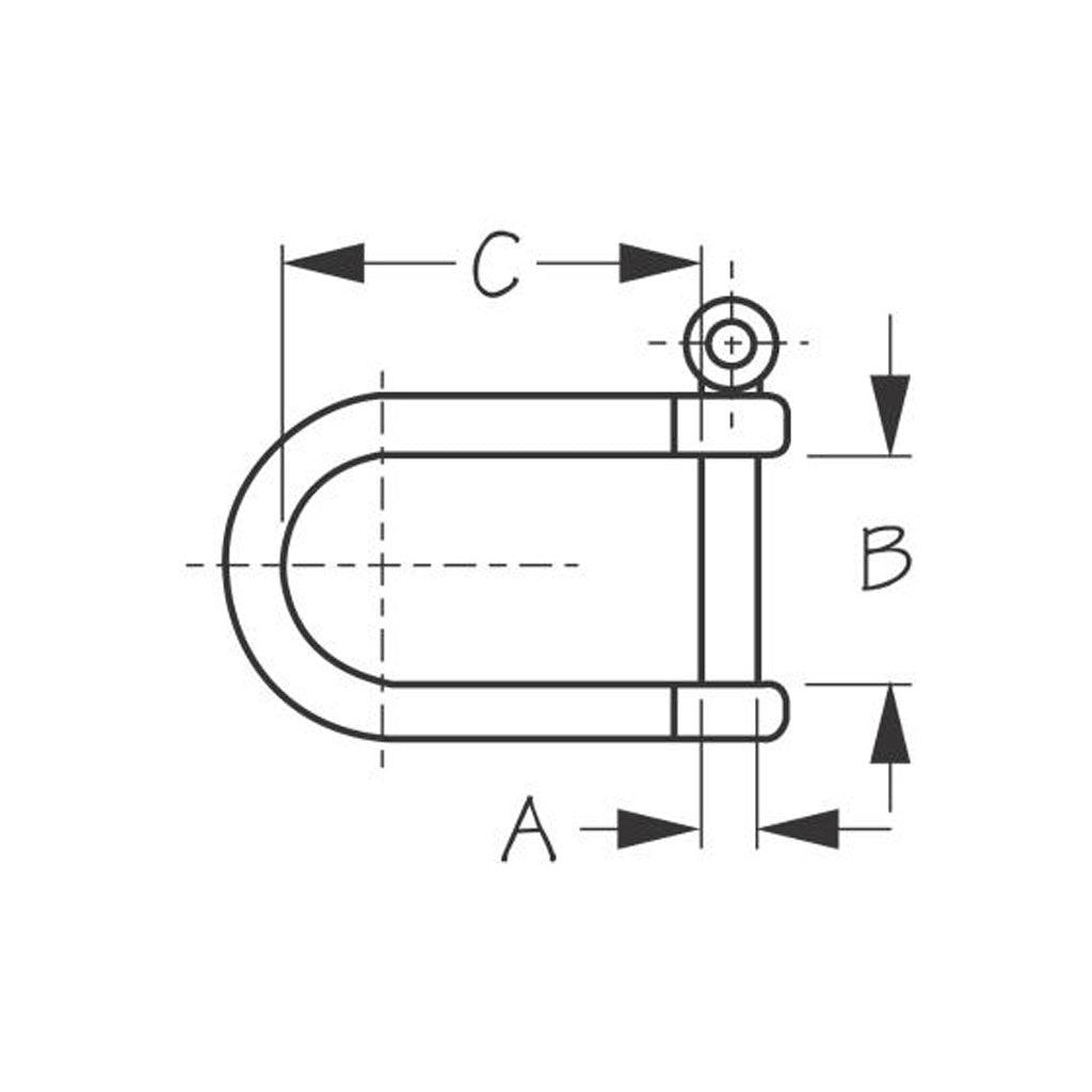 Rudder Shackles, pair