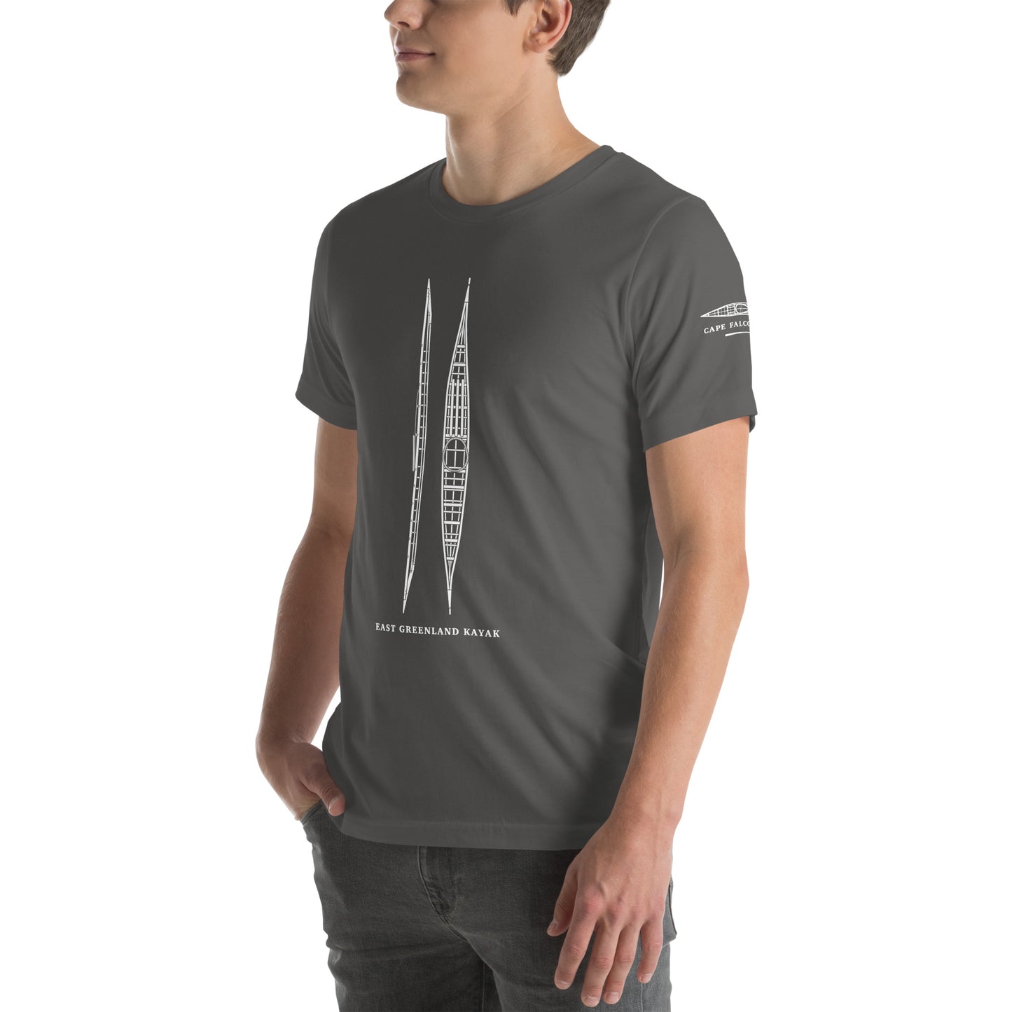 East Greenland Kayak Tee | Vertical Frame