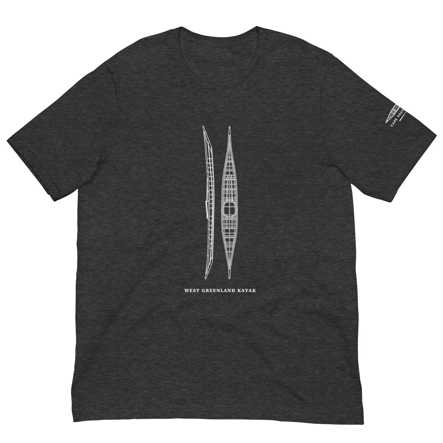 West Greenland Kayak Tee  |  "Blueprint"