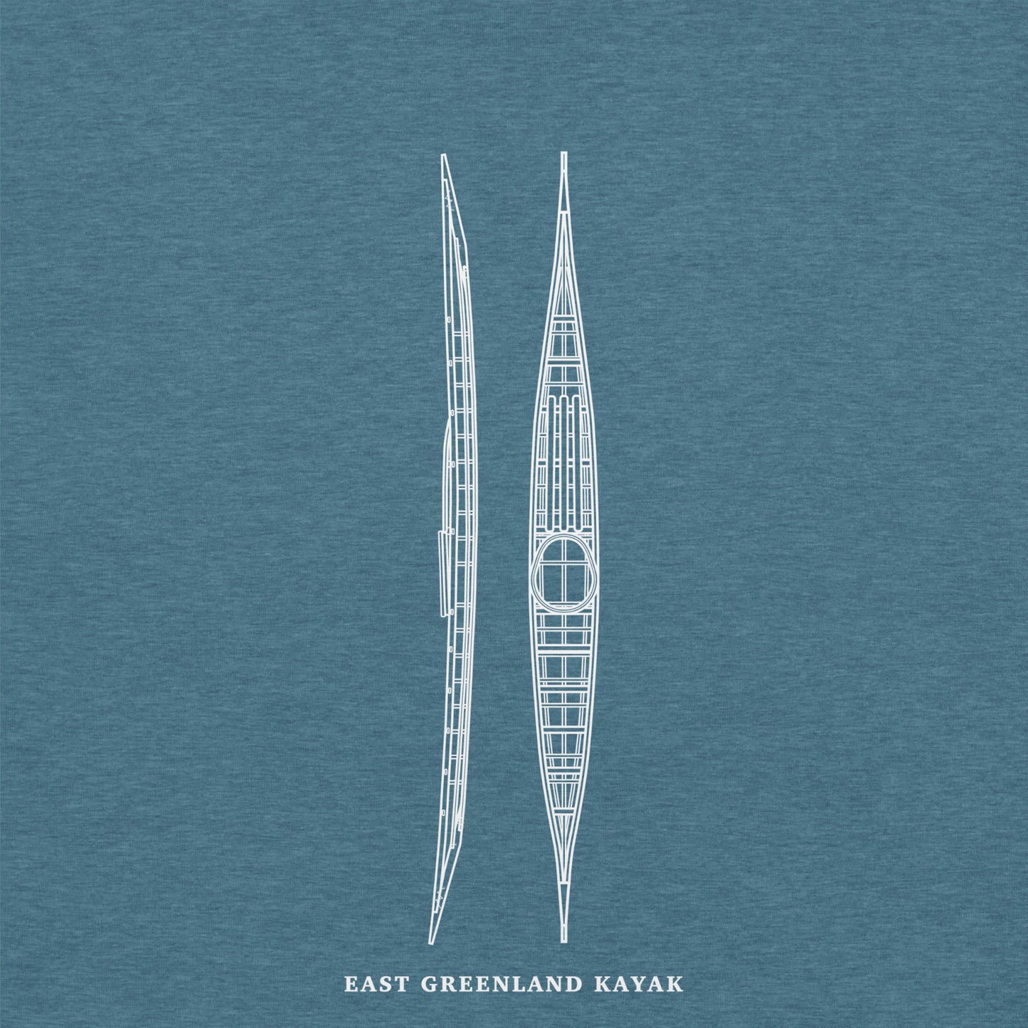 East Greenland Kayak Tee | "Blueprint"