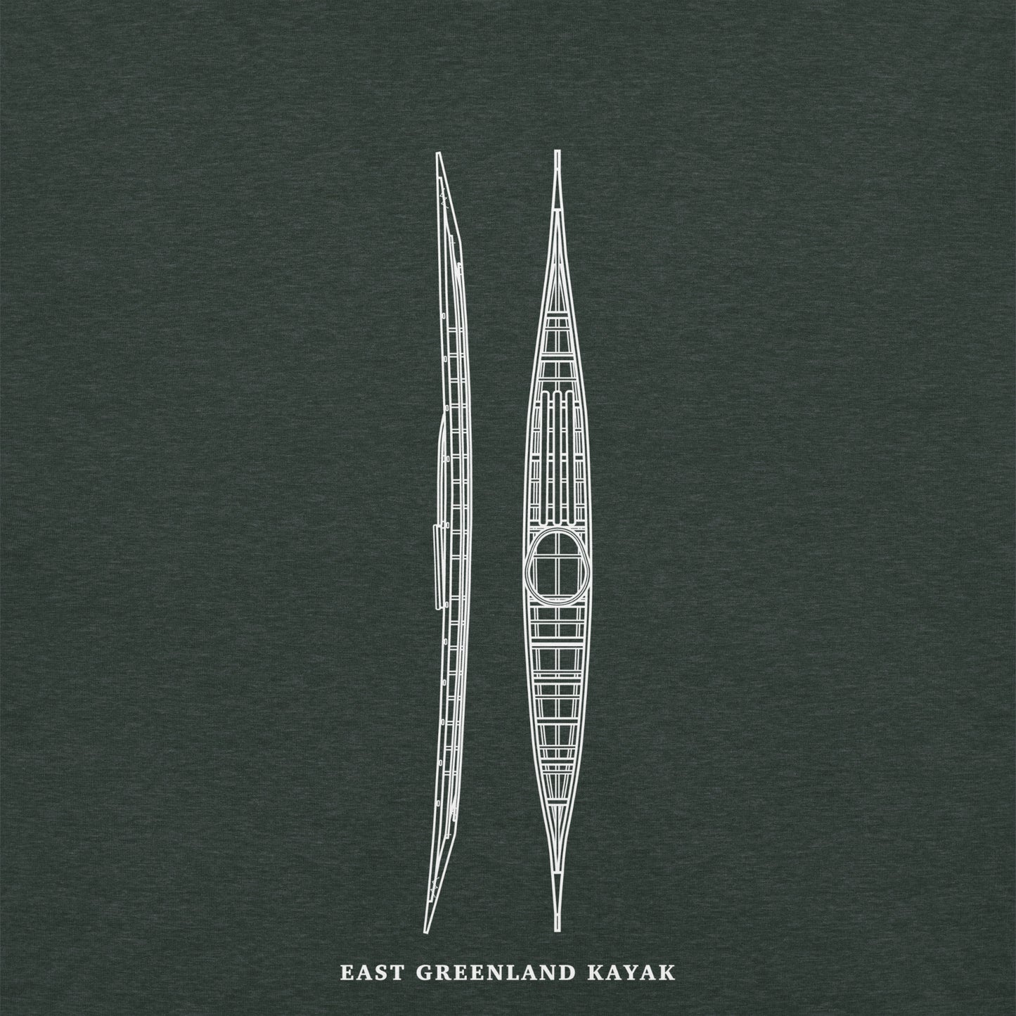 East Greenland Kayak Tee | "Blueprint"