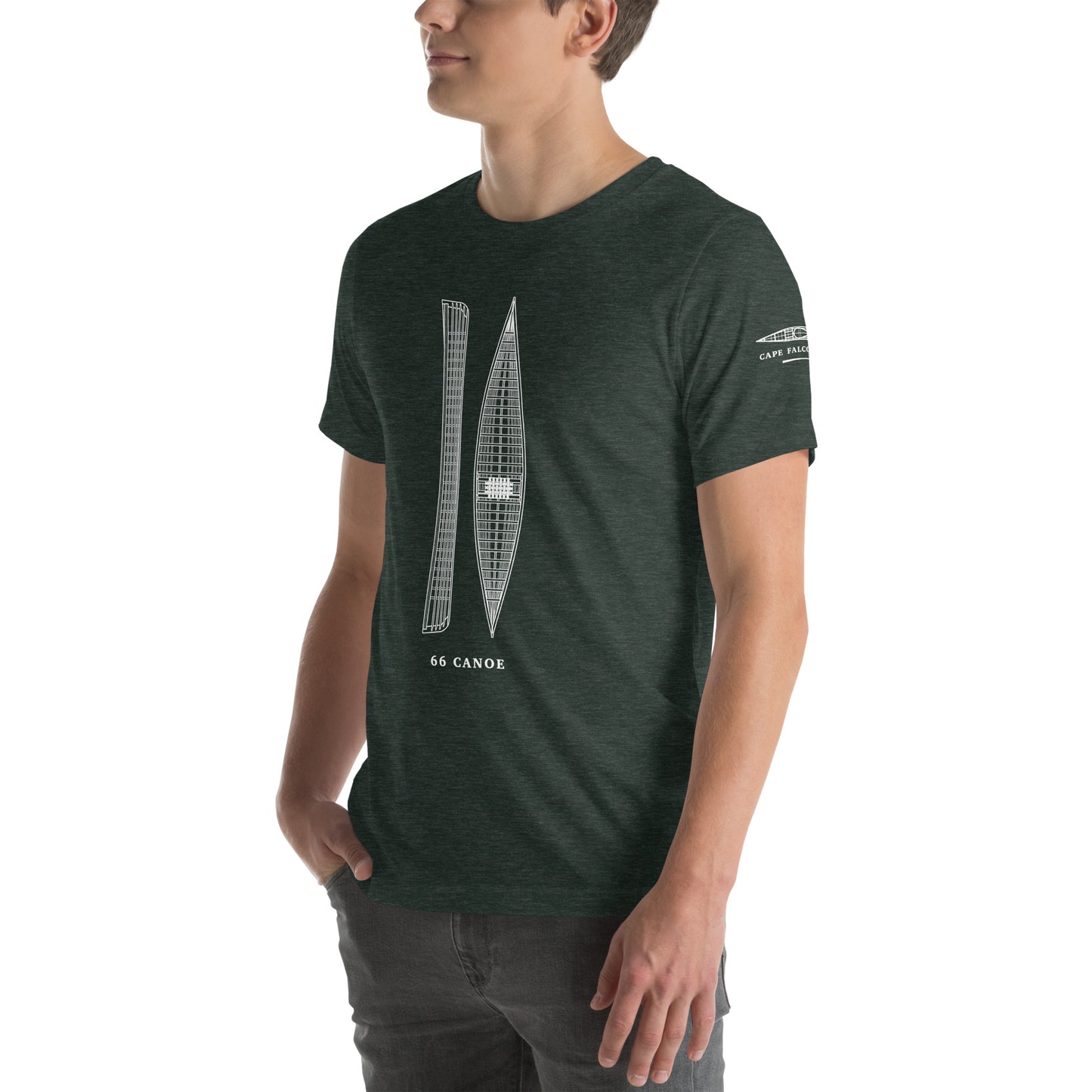 Skin on Frame Canoe Tee |  "Blueprint"