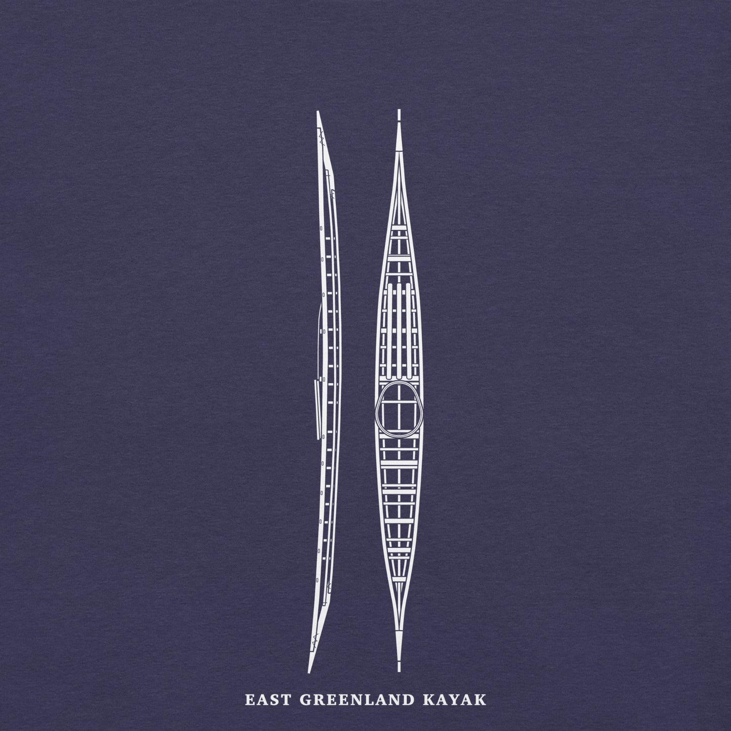 East Greenland Kayak Tee | Vertical Frame