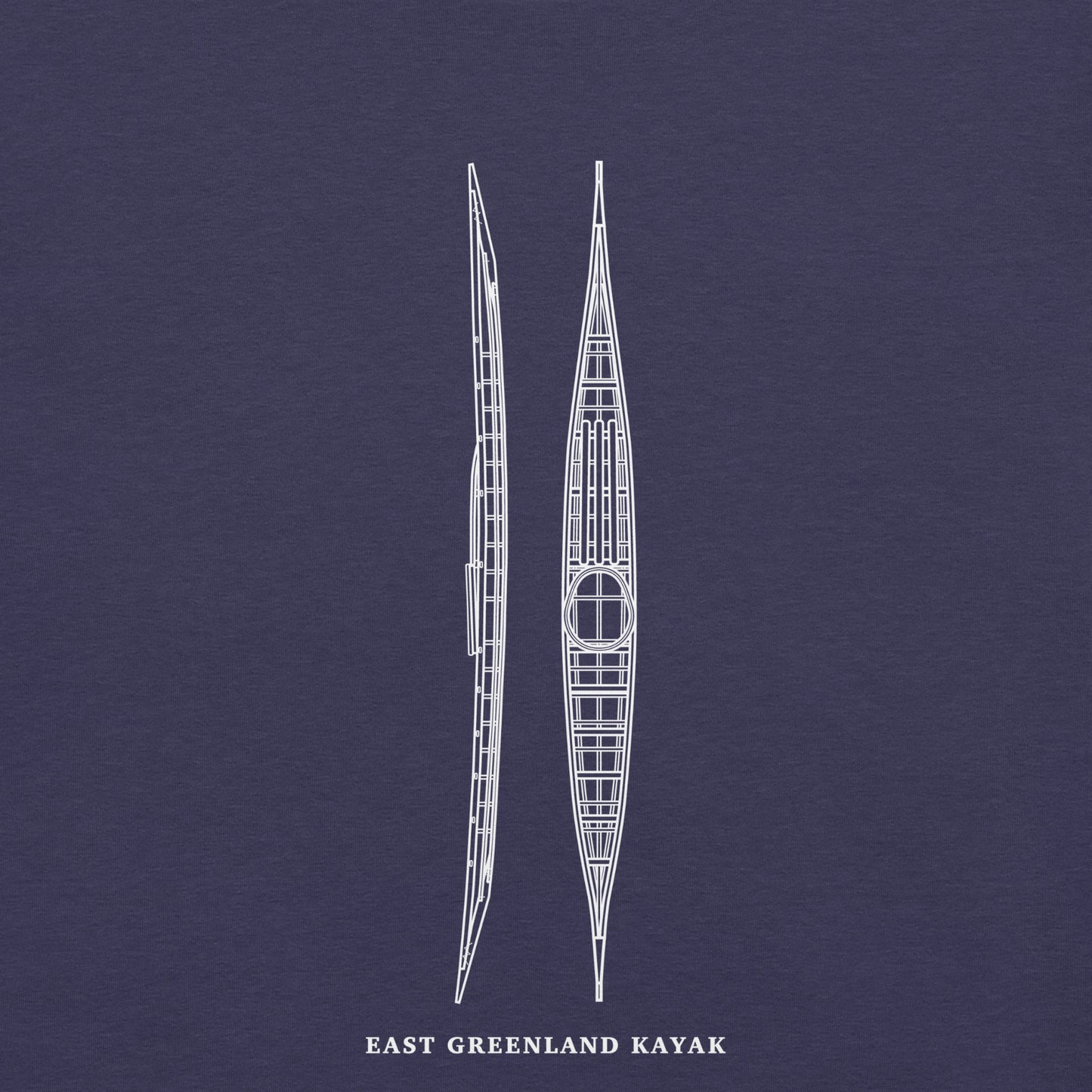 East Greenland Kayak Tee | "Blueprint"