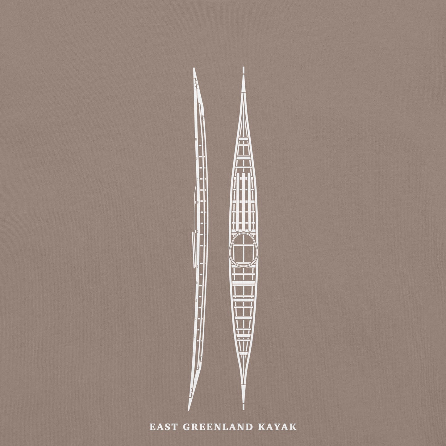 East Greenland Kayak Tee | Vertical Frame