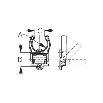 Folding Bilge Pump Clips